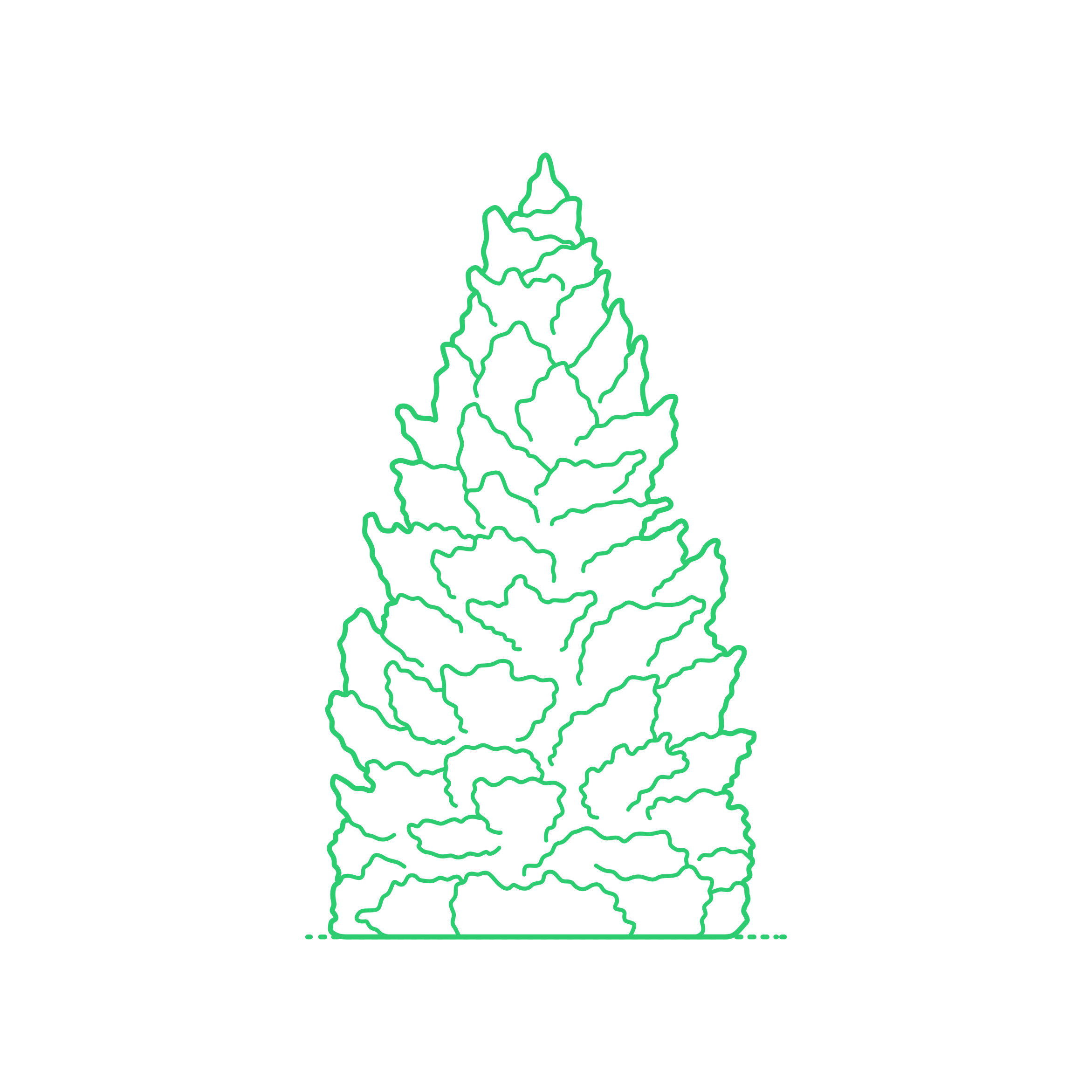 Plants Spruces Meyer Spruce Stencil Svg Vector Free Vectors
